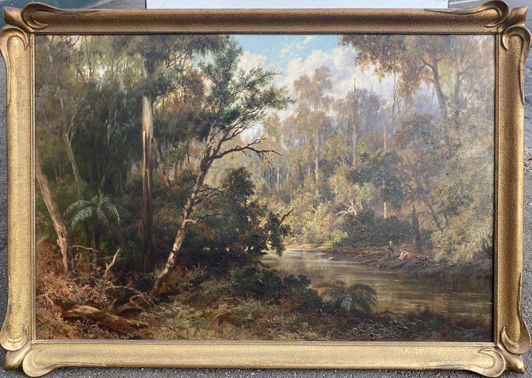 Item #6931 Fishing by the Yarra River c1890s. Charles Rolando.