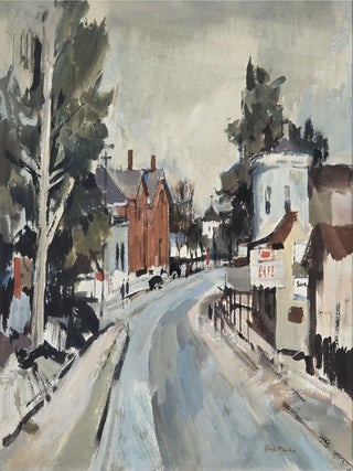 Item #7162 French Street Scene c1951. Frank McNamara