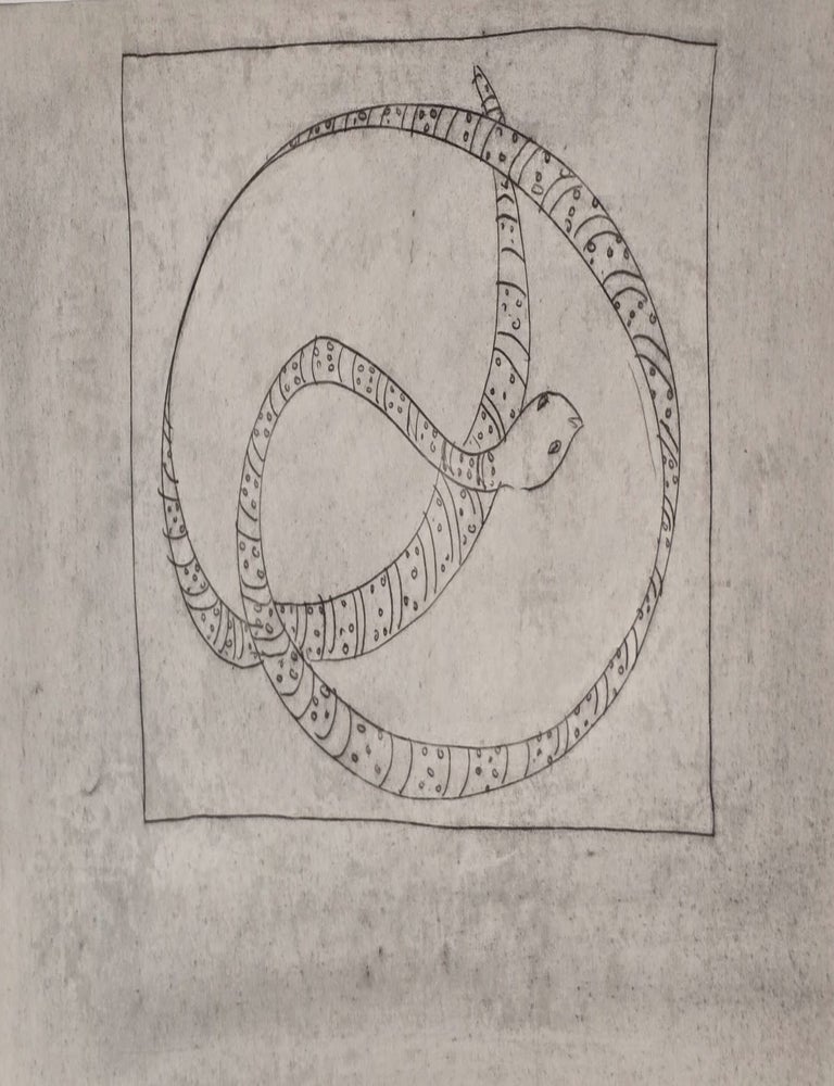 Item #7166 Snake c1948. Sidney Nolan.