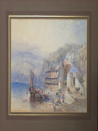 Clovelly Quay, Devon, 1858
