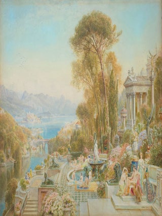 Item #7338 Imaginary Scene, Lake Como. Ebenezer Wake Cook