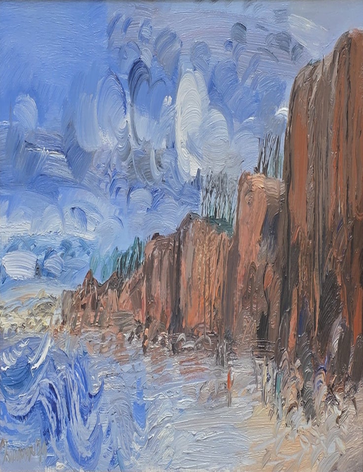 Item #7387 Figures on a Beach 1979. Michael Shannon.
