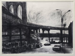 Item #7481 Study for “Burning Car” 1994. Rick Amor