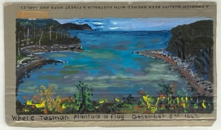 Item #7484 ‘Where Tasman planted a Flag’. Unknown Artist