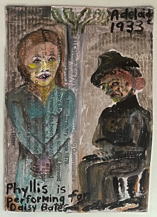 Item #7485 Phyllis is Performing for Daisy Bates, Adelaide 1933. Unknown Artist