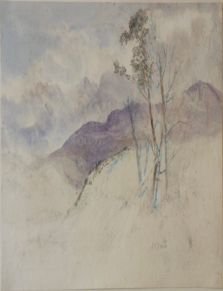 Item #7515 Two Landscape Studies, Tasmania c1840s. John Skinner Prout.