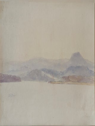 Two Landscape Studies, Tasmania c1840s