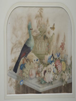 Item #7522 Still Life with Turaco, Flowers and a Classical Urn c1820. Ferdinand Bauer