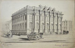 University Sydney, Exchange, Sydney and Saint Andrew’s Cathedral Sydney c1850s