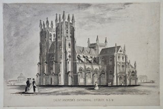 University Sydney, Exchange, Sydney and Saint Andrew’s Cathedral Sydney c1850s