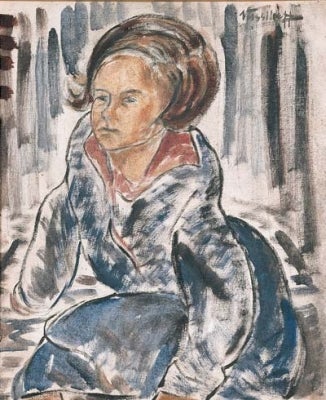 Item #809 Koornong Schoolgirl 1941. Danila Vassilieff.