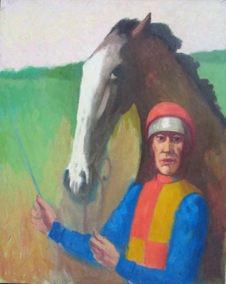 Item #983 Horse and Jockey. Clifford Bayliss.